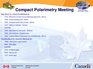 Compact Polarimetry Meeting