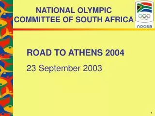 NATIONAL OLYMPIC COMMITTEE OF SOUTH AFRICA