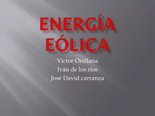 energ a e lica