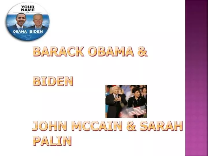 barack obama biden john mccain sarah palin