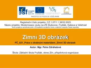 zimn 3d obr zek