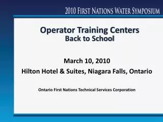 March 10, 2010 Hilton Hotel &amp; Suites, Niagara Falls, Ontario