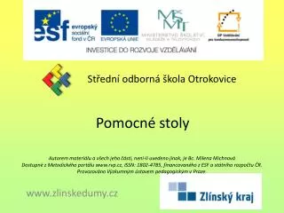 Pomocné stoly