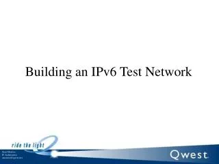 Building an IPv6 Test Network