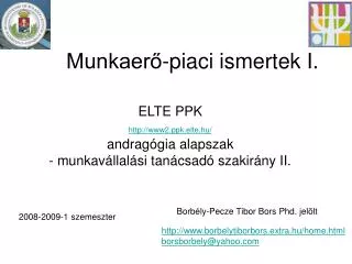 munkaer piaci ismertek i
