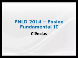 pnld 2014 ensino fundamental ii
