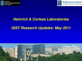 Heinrich &amp; Corless Laboratories GIST Research Updates: May 2011