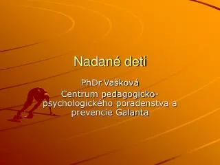 nadan deti