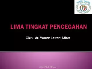 oleh dr yuniar lestari mkes