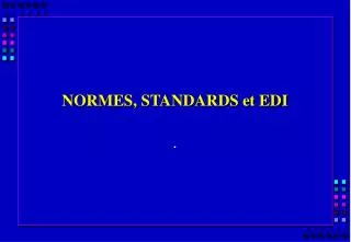 normes standards et edi