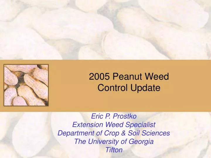2005 peanut weed control update