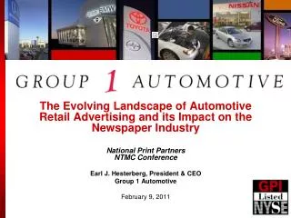 The Evolving Landscape of Automotive Retail Advertising and its Impact on the Newspaper Industry