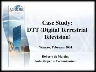 Case Study: DTT (Digital Terrestrial Television)