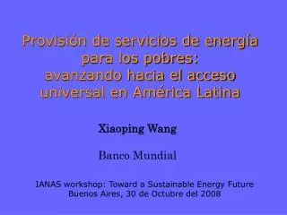 xiaoping wang banco mundial