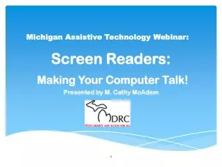 Michigan Assistive Technology Webinar: