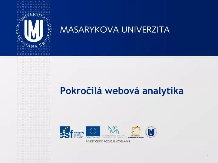 pokro il webov analytika