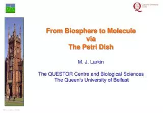 From Biosphere to Molecule via