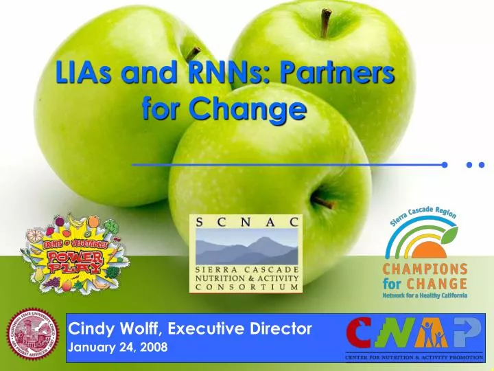 lias and rnns partners for change