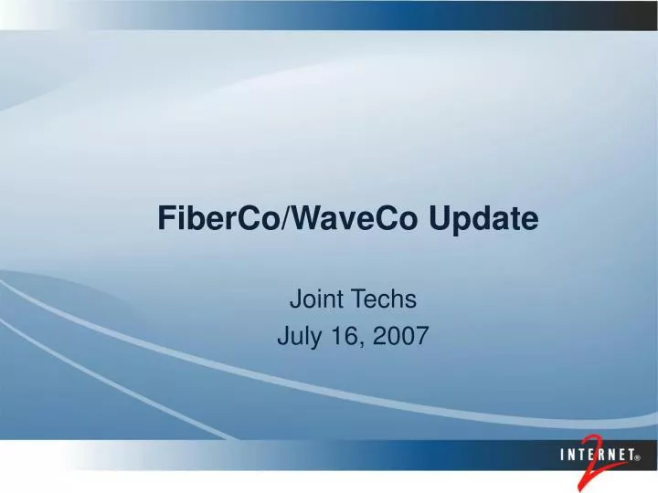 fiberco waveco update