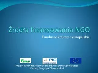 r d a finansowania ngo