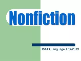 RNMS Language Arts/2013