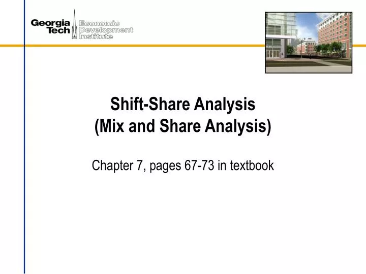 shift share analysis mix and share analysis