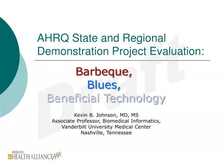 ahrq state and regional demonstration project evaluation