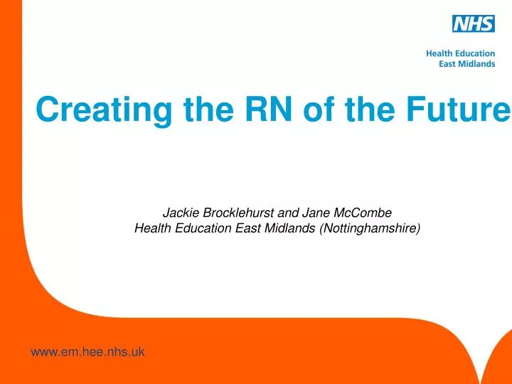 creating the rn of the future