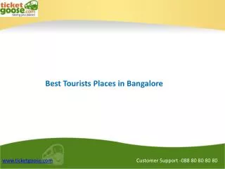 Top Tourist places in Bangalore