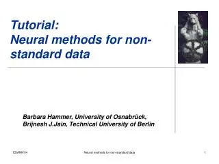 Tutorial: Neural methods for non-standard data