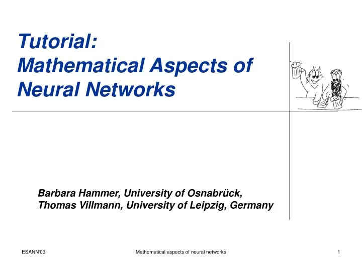 tutorial mathematical aspects of neural networks