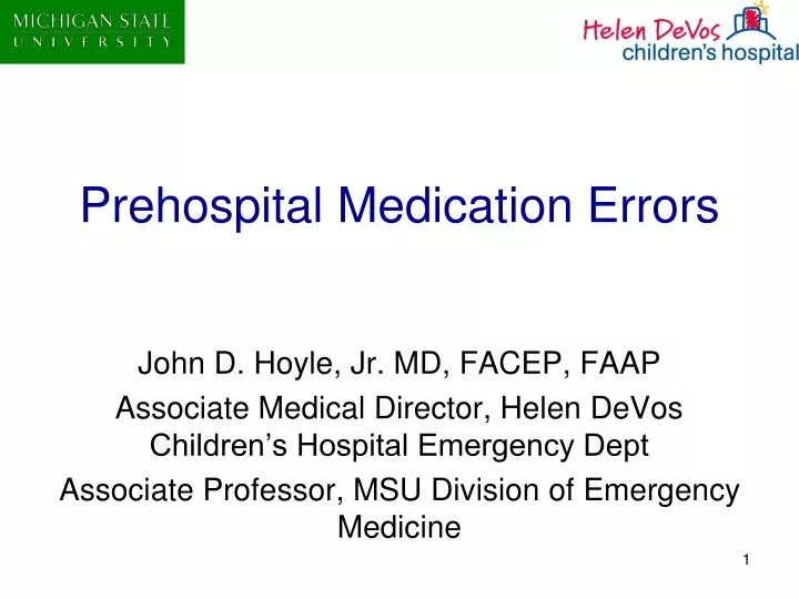 prehospital medication errors