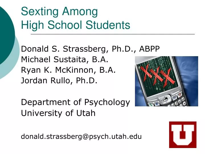 sexting among high school students