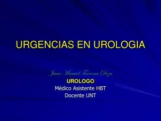 urgencias en urologia