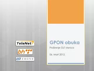 gpon obuka