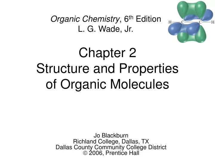 chapter 2 structure and properties of organic molecules