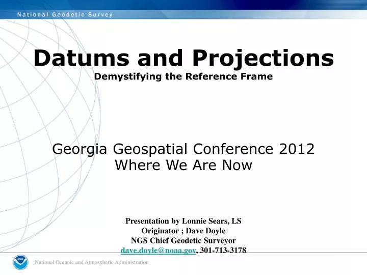 datums and projections demystifying the reference frame