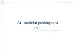 aritmetick posloupnost 2 st