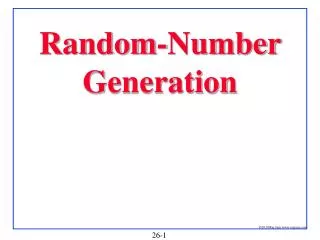 Random-Number Generation