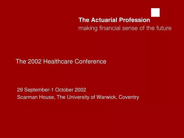 the 2002 healthcare conference