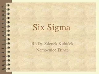 six sigma