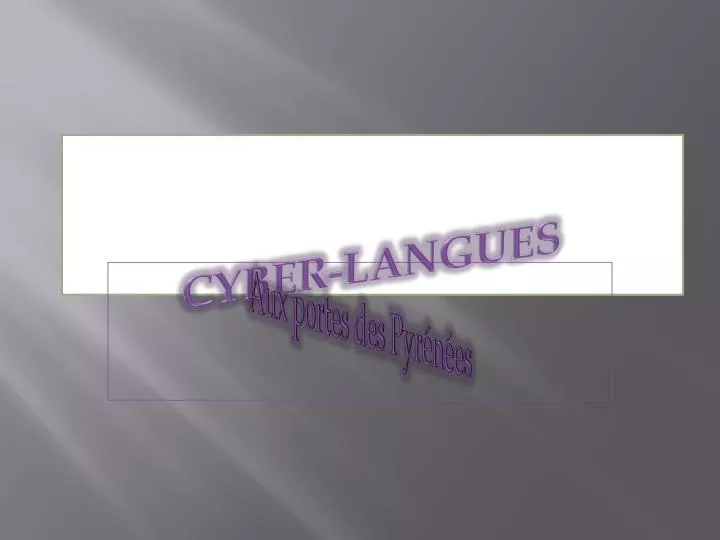 cyber langues