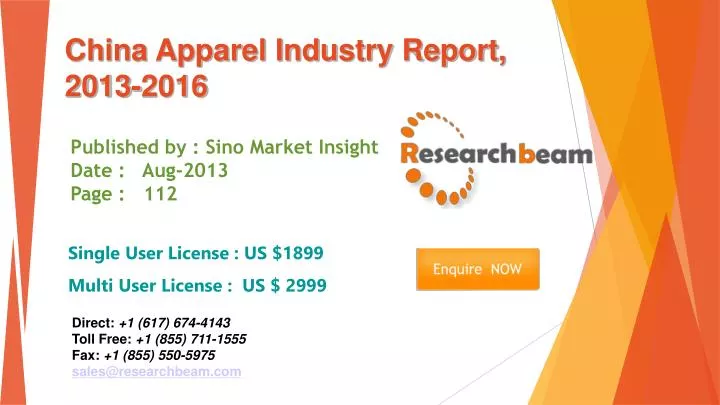 china apparel industry report 2013 2016