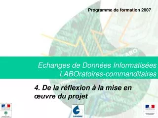 echanges de donn es informatis es laboratoires commanditaires