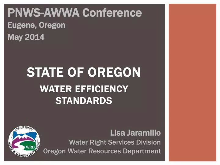state of oregon water efficiency standards