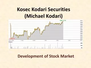 Michael Kodari (Kosec) - Development of Stock Market