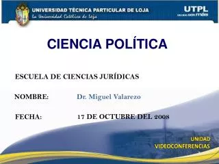ESCUELA DE CIENCIAS JURÍDICAS