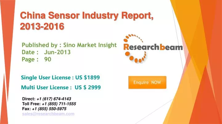 china sensor industry report 2013 2016