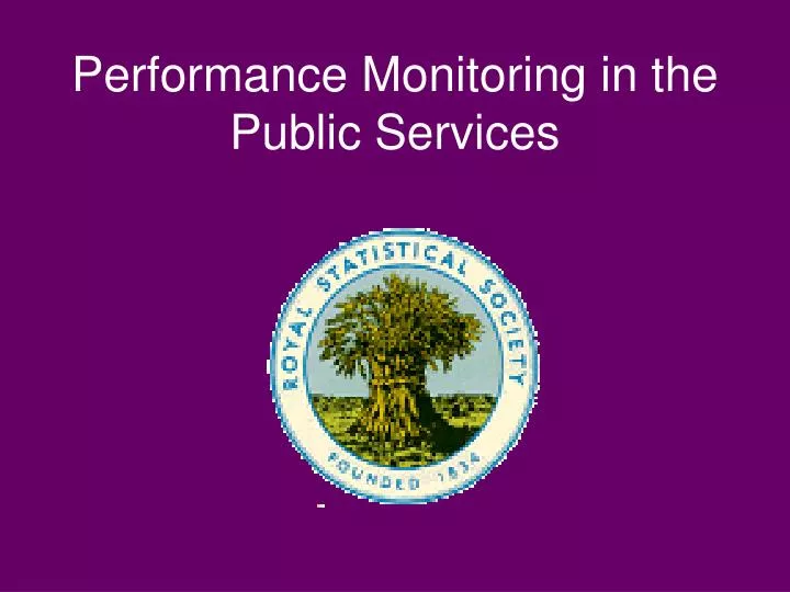 performance monitoring in the public services
