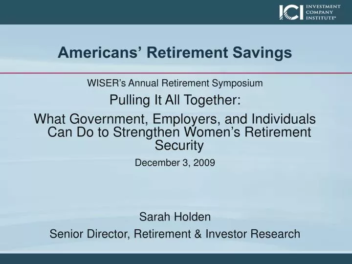 americans retirement savings